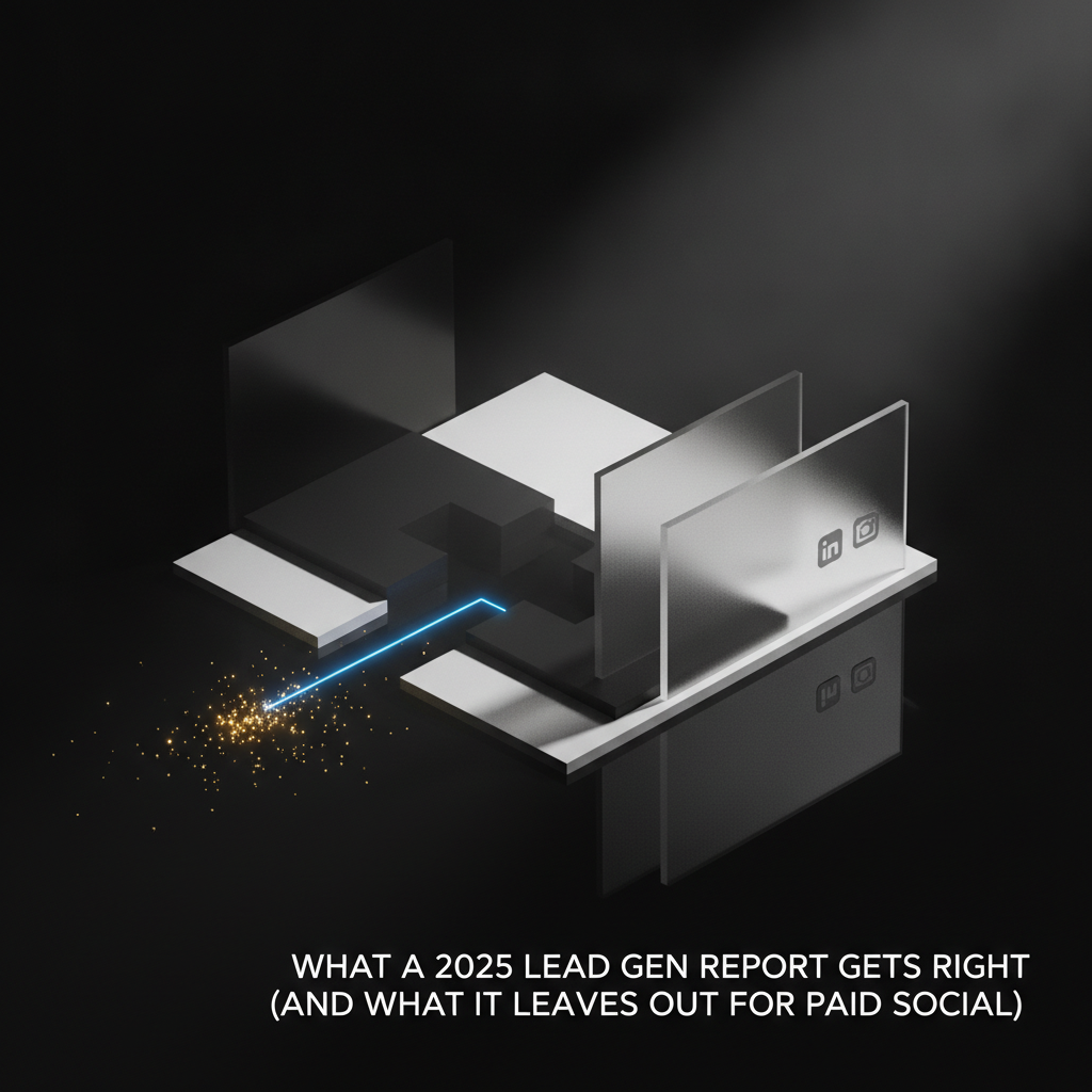 What a 2025 Lead Gen Report Gets Right (and What It Leaves Out for Paid Social)