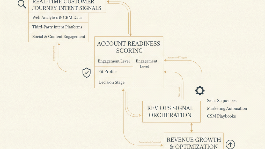 Strategic map blueprint of B2B GTM signal orchestration and revenue acceleration